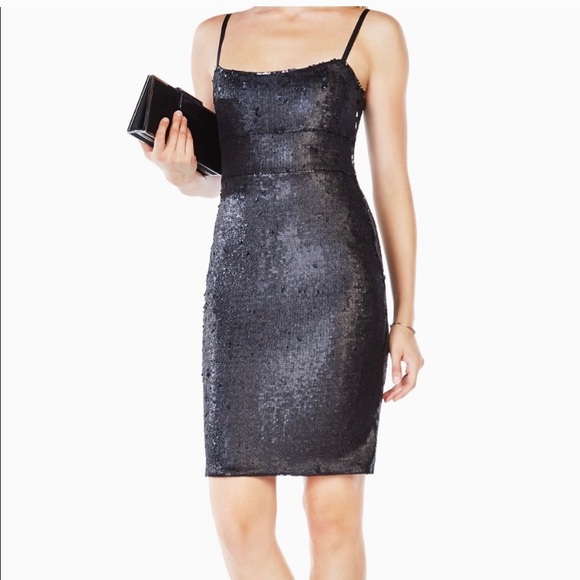 NWT BCBGMAXAZRIA ALESE SEQUINED DRESS - Picture 4 of 16